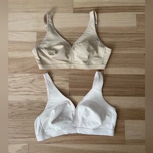 AISILIN Wireless Bra Full Coverage Underwire Unlined Smooth 42D lot of 2